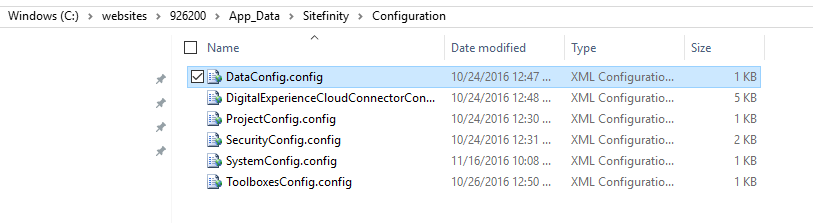 Modify DataConfig.Config