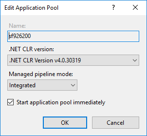 Set Application Pool