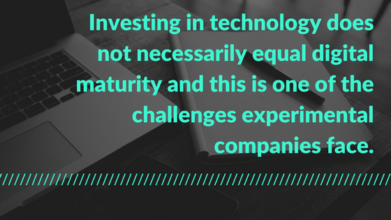 Investing in Technology does not necessarily equal digital maturity.
