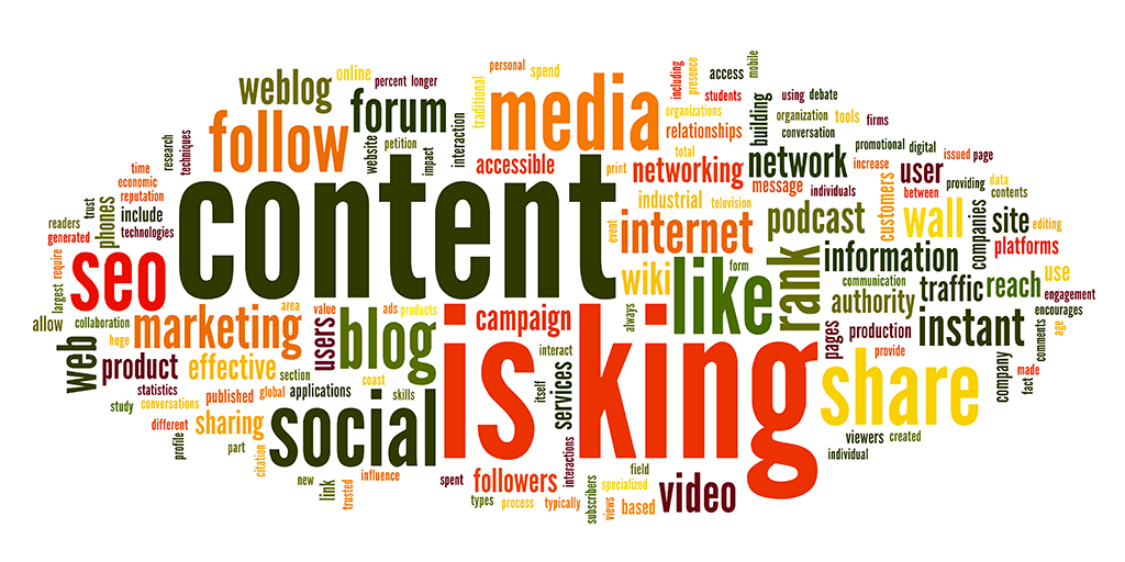 Content is King Word Cloud 