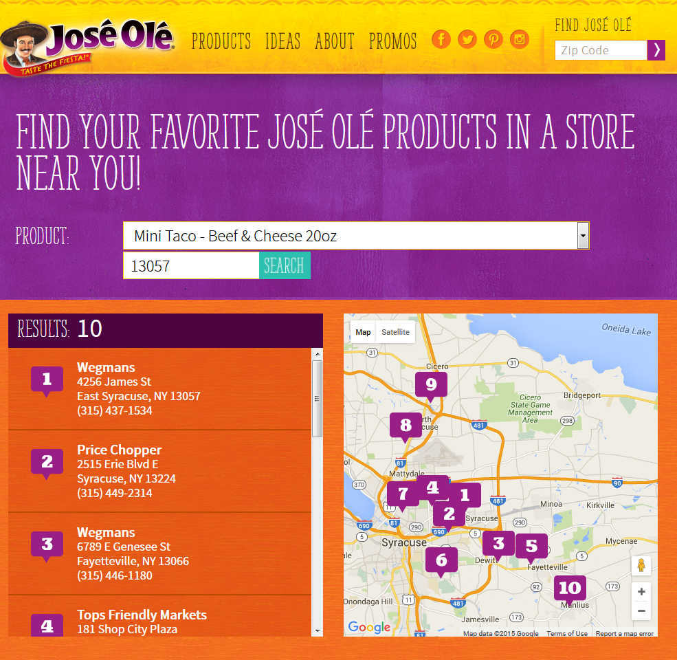 Customized Store Locator