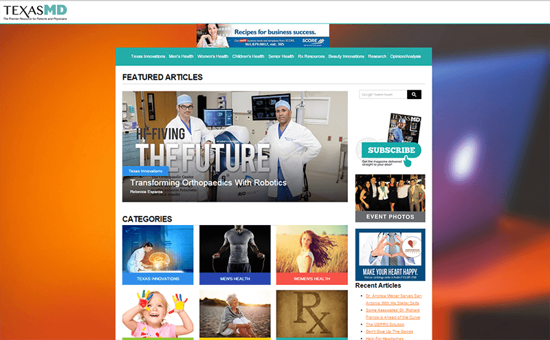 TexasMD Homepage